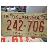 1973 Oklahoma Commercial Truck License Plate