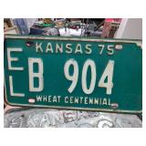 Kansas Wheat Centennial License Plate