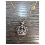 Juicy Couture Crown Pendant Necklace