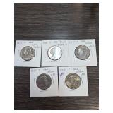 Susan B. Anthony Dollar Coin Lot (5 Coins)