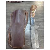 Handmade Damascus Steel Knife with Sheath