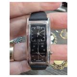 Nono Dual Time Quartz Watch with Black Strap