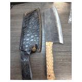Handmade Knife with Leather Sheath