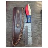 Handcrafted Knife with Decorative Handle and Sheat