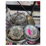 Silver-Tone Tableware with Various Designs