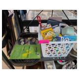Household and Craft Supplies in Basket