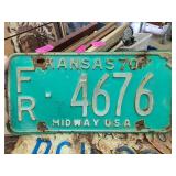 1970 Kansas License Plate FR-4676