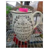 Wedgwood Ceramic London Jug with Literary Quotatio