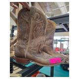 Nocona Leather Cowboy Boots with Embroidered Desig