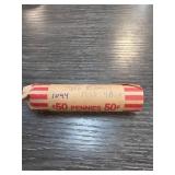 Roll of 1943 Steel Pennies in Paper Wrapper
