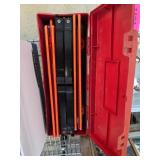 Red Plastic Case with Roadside Reflectors