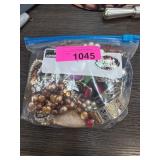 Costume Jewelry in Ziploc Bag