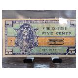 Series 521 Military Payment Certificate, 5 Cents