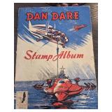 Dan Dare Stamp Album with Assorted Worldwide Stamp