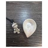 .999 Silver Diya and Sterling Charm