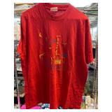 Red Hanes Fifty-Fifty Graphic T-Shirt