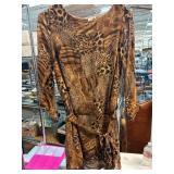 Ciel U.S.A. Animal Print Long-Sleeve Dress