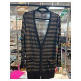 Delirious Los Angeles Striped Cardigan, XL