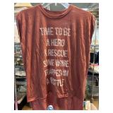 Stylish Red Graphic Sleeveless Women's Shirt