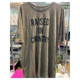 Brown 'Raised on Country' Graphic T-Shirt