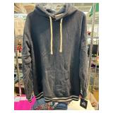 J. America Navy Blue Hoodie With Drawstrings