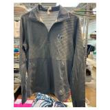 Adidas Gray Half-Zip Pullover with Logo