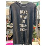 Dark Gray T-Shirt With Dak's Quote