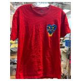 Red Cotton Lover Boy Graphic T-Shirt