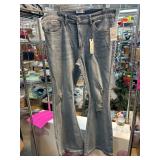Rue21 Flare Jeans, Light Wash with Distressing