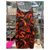 Shein Sleeveless Dress With Dragon Design