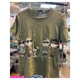 Green Changes T-Shirt With Cartoon Characters