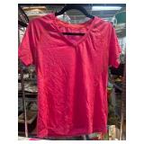 Pink Hanes V-Neck Activewear Shirt