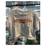 Gray Ut Austin Crop T-Shirt by Jerzees