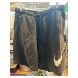 Nike Black Sweat Shorts with Swoosh Logo