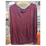Maroon Long-Sleeve Small Shirt