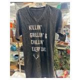 Black T-Shirt With Graphic Text