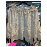Soft Surroundings White Lace Blouse