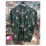 Island Styles Green Hawaiian Shirt