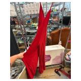 Red Sleeveless Dress with Spaghetti Straps