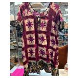 Tie-Dye Tunic with Floral Pattern