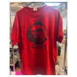 Red 100% Cotton Shirt With Unique Graphics