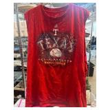Texas Rangers Red Sleeveless Majestic Shirt
