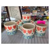 Hand-Painted Ceramic Mug and Plate Set