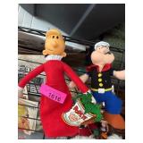 Popeye and Olive Oyl Plush Toys by Play-By-Play