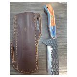 Handcrafted Knife with Tooled Sheath