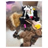 Vintage Plush Puppets and Backpack
