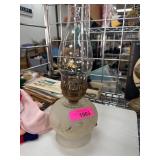 Electric Frosted Glass Hurricane Lamp