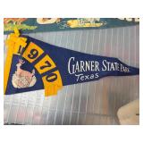 1970 Garner State Park Texas Felt Pennant