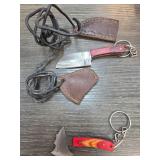 Miniature Knife and Axe Keychains