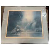 Framed Artwork of Galloping Horse by Bodner